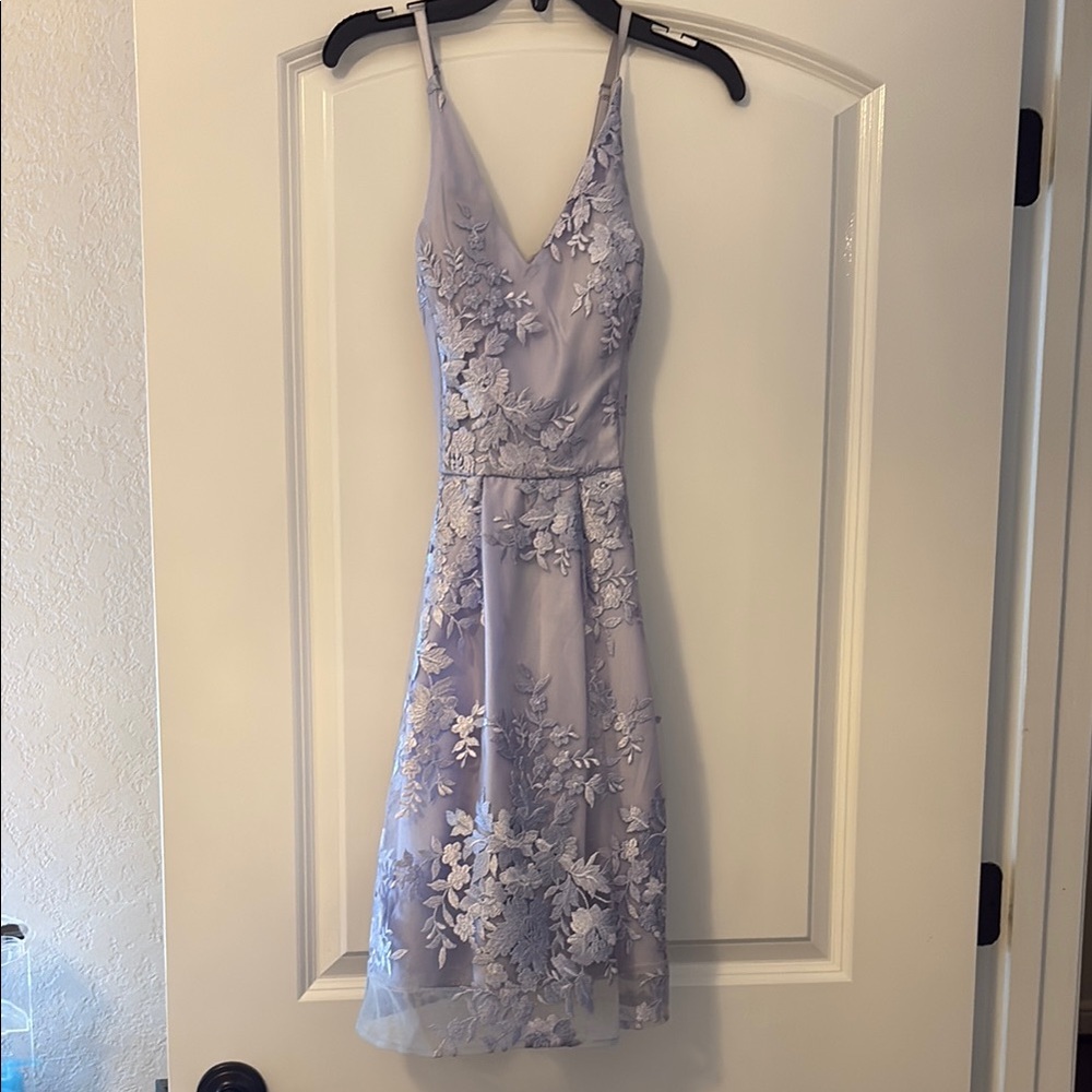 BCX Elegant Lavender Floral Dress